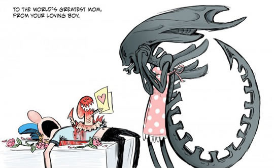Mother's Day with Alien